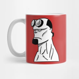 Red in black and white Mug